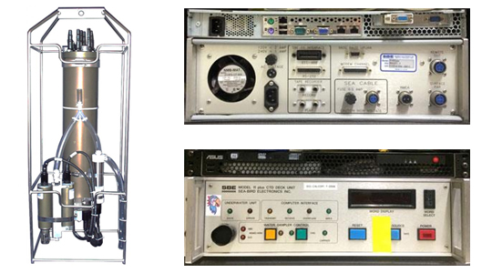 SBE9 CTD 장비 및 SBE11 데크 유닛