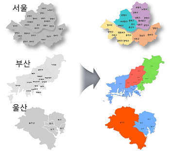 서울 부산 울산 대도시 기상특보구역 세분화