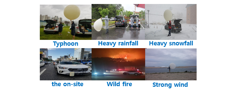 Support of the on-site observation and forecast of high-impact weather