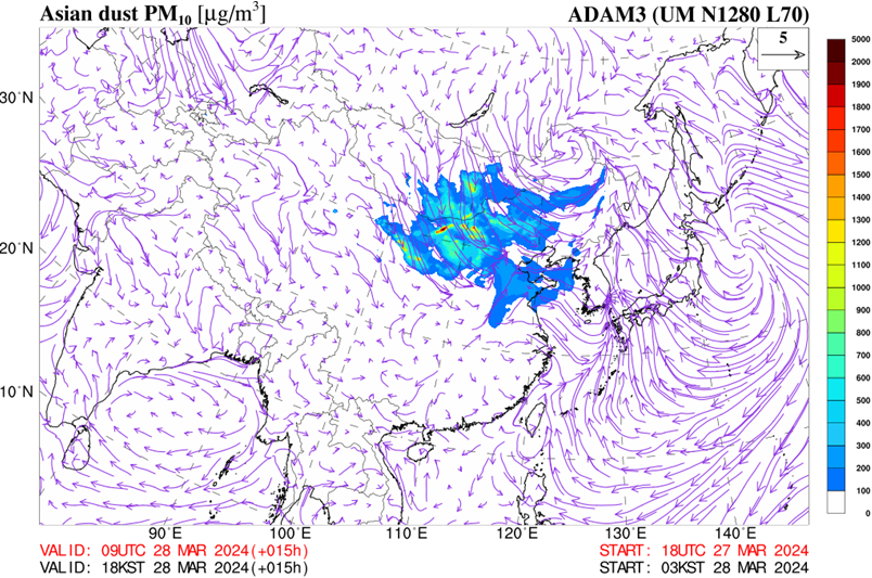 Asian dust PM10 ADAM3(UM N1280 L70)